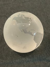 Frosted Solid Glass Globe