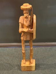 Carved Wooden Warrior