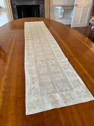 Tessitura Pardi Beige And Tan Table Runner