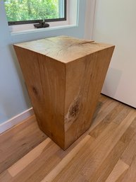 Natural Wood Side Table