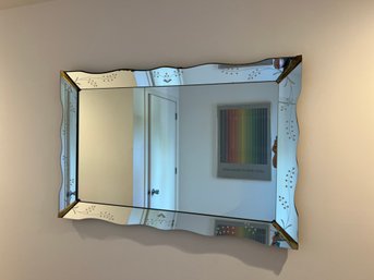 Antique Art Deco Mirror 52' X 34'