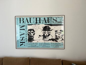 Large British Rock Band Bauhaus Poster