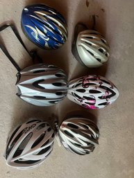 Lot Of 6 Bike Helmets