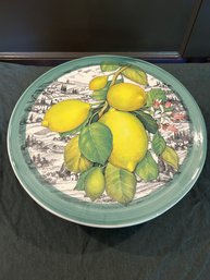 Lemon Pedestal Plate