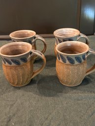 4 Caroline Mayher Handmade Stoneware Mugs