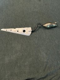 Brass Mouse Cheese Knife