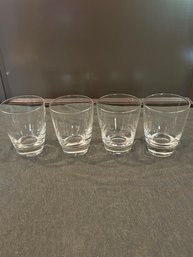 Set Of 4 Double Old Fashioned Glasses