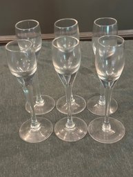 Set Of 6 Cordial Glasses