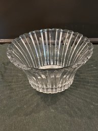 Ribbed Crystal Bowl