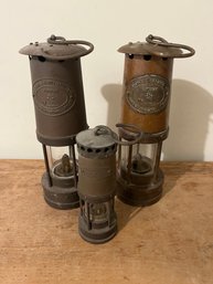 Set Of 3 E. Thomas & Williams LTD Vintage Lanterns