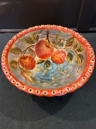 Painted Italian Ceramic Bowl