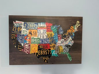 USA License Plate Art