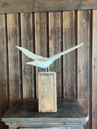 Wood Carved Seagull