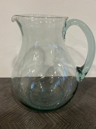 Hand Blown Glass Pitcher