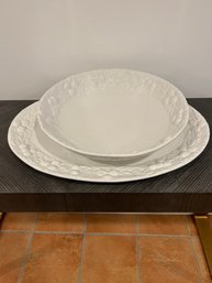 Ceramic Serving Platter And Bowl (1of2)