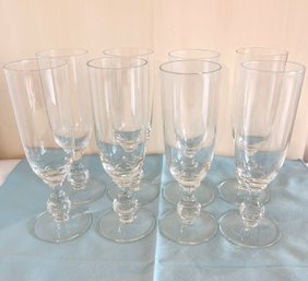 Set Of 8 Villeroy & Bach 7' Champagne Flute/glasses