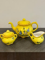 Tiffany&co Este Ceramiche Yellow Tea Set