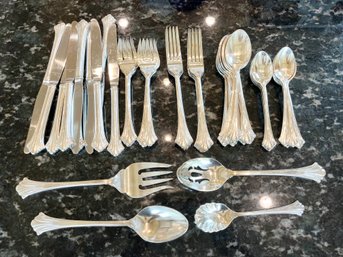 Reed & Barton 1800 Flatware Service For 11 And Serving Utensils