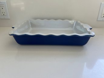 Emile Henry France Blue Baking Dish