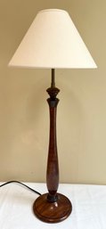 LUZ Walnut Wood Table Lamp