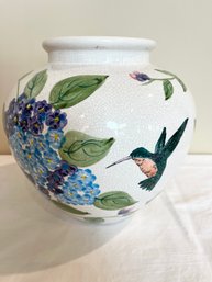 Pacific Rim Hand-painted Floral Vase