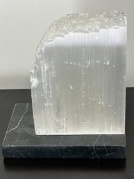 Selenite Crystal On Marble Base