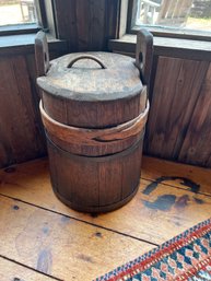 Antique Wood Well Bucket