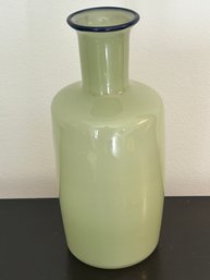 Hand Blown, Hand Painted, Signed Glass Vase