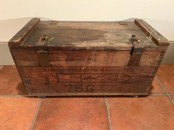 Vintage Wooden Ammo Crate