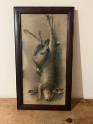Antique Le Roy Hunting Print