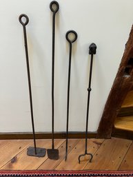 Antique Iron Fireplace Accesories