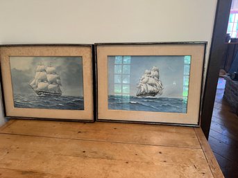 Set Of Two Eric Tufnell Watercolors  (2nd Set Of 2 Sets)