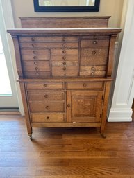 Antique Apothecary Multi Drawer Dental Cabinet