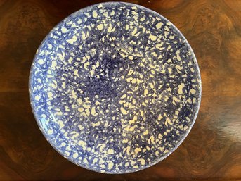 Vintage Blue And White Italian Ceramic Bowl