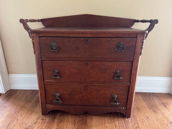 Antique 19th Century Southern Walnut Washstand/dry Sink