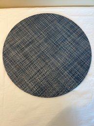 Set Of 8 Blue Chilewich Round 15' Woven Placemats