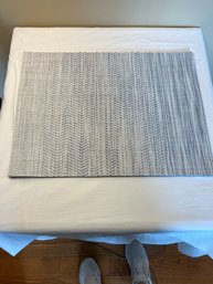 Set Of 8 Chilewich Woven White And Blue Placemats