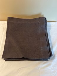 Set Of 12 Pottery Barn Grey Napkins