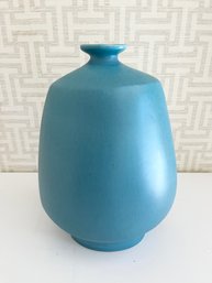 Crate & Barrel Turquoise Elsa Vase