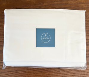 NEW! Hill House Home Savile Row Pure White Full/queen Duvet Cover