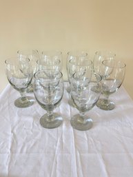 Set Of 10 Wine/water Glasses