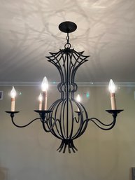 Iron Candlelight Black 36' Chandelier