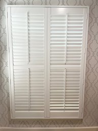 White Window Plantation Shutters With Encasement 49'w (1 Of 2)