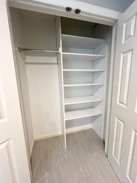 White Adjustable Closet Shelving Unit