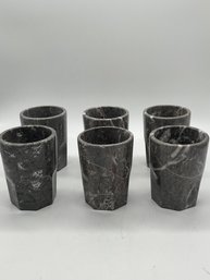 Gray Marble Cups