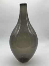 Hand Blown Smoked Glass Vase