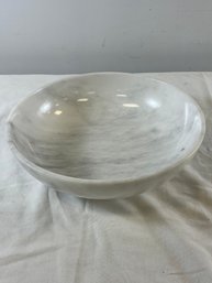 Large White Carrara Marble Bowl