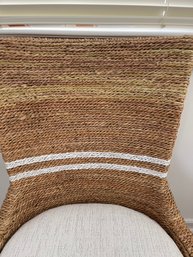 Woven Rope Chair With Upholstered Cushion Seat By Universal Furniture