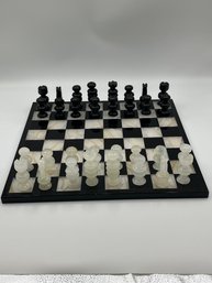 Black And White Marble Chess Set