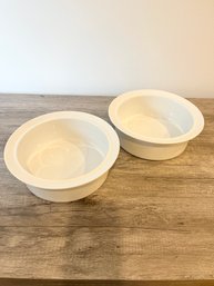 Set Of 2 Dansk Cafe Blanc Casserole Dishes